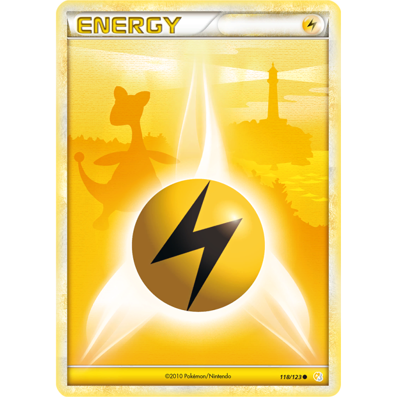 Carte Pokémon Énergie Électrique 118/123 Commune HeartGold & SoulSilver (JCC)