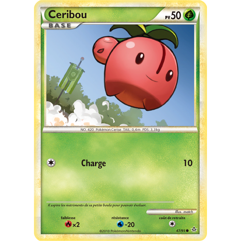 Carte Pokémon Ceribou 47/95 Commune Déchaînement
