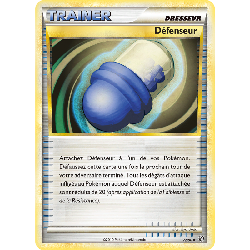 Carte Pokémon Défenseur 72/90 Peu commune Indomptable