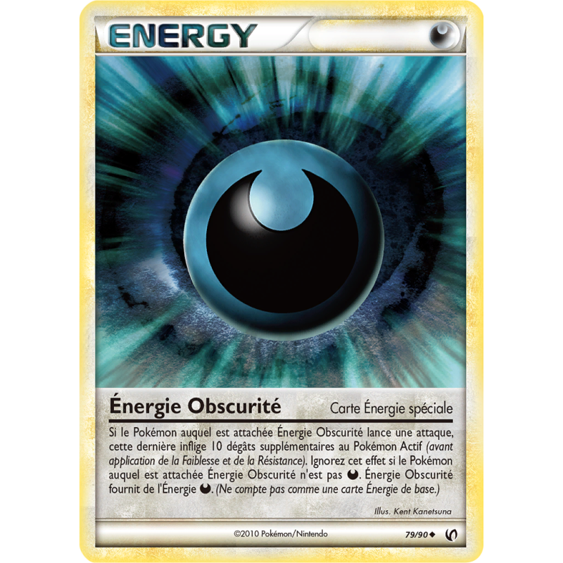 Carte Pokémon Énergie Obscurité 79/90 Peu commune Indomptable