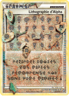 Carte Pokémon Lithographie d'Alpha QUATRE Holographique Triomphe