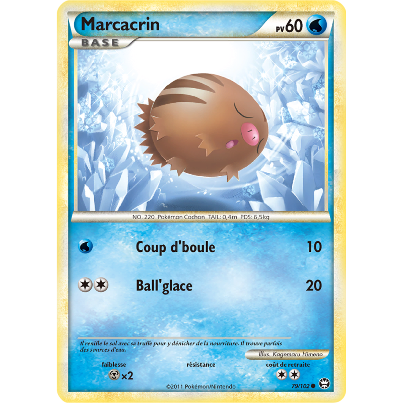 Carte Pokémon Marcacrin 79/102 Commune Triomphe