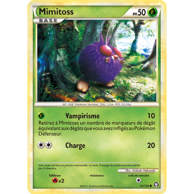 Carte Pokémon Mimitoss 81/102 Commune Triomphe