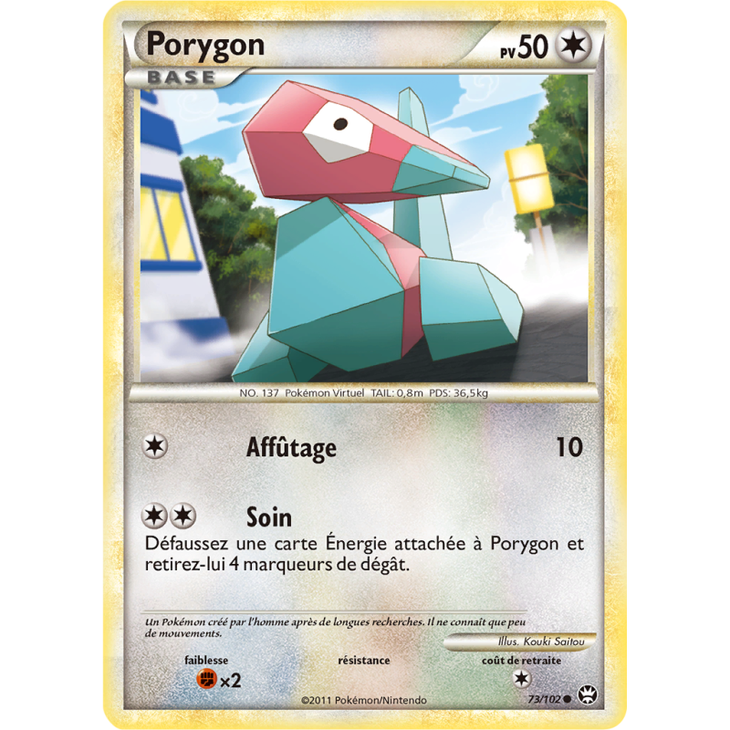 Carte Pokémon Porygon 73/102 Commune Triomphe