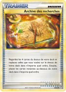 Carte Pokémon Archive des recherches 84/95 Peu commune L'Appel des Légendes