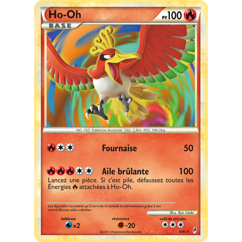 Carte Pokémon Ho-Oh 9/95 Holographique L'Appel des Légendes