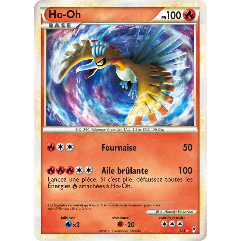 Carte Pokémon Ho-Oh SL5 Holographique L'Appel des Légendes