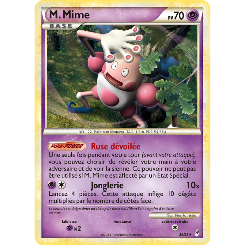 Carte Pokémon M. Mime 29/95 Rare L'Appel des Légendes