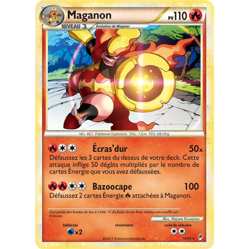 Carte Pokémon Maganon 16/95 Holographique L'Appel des Légendes