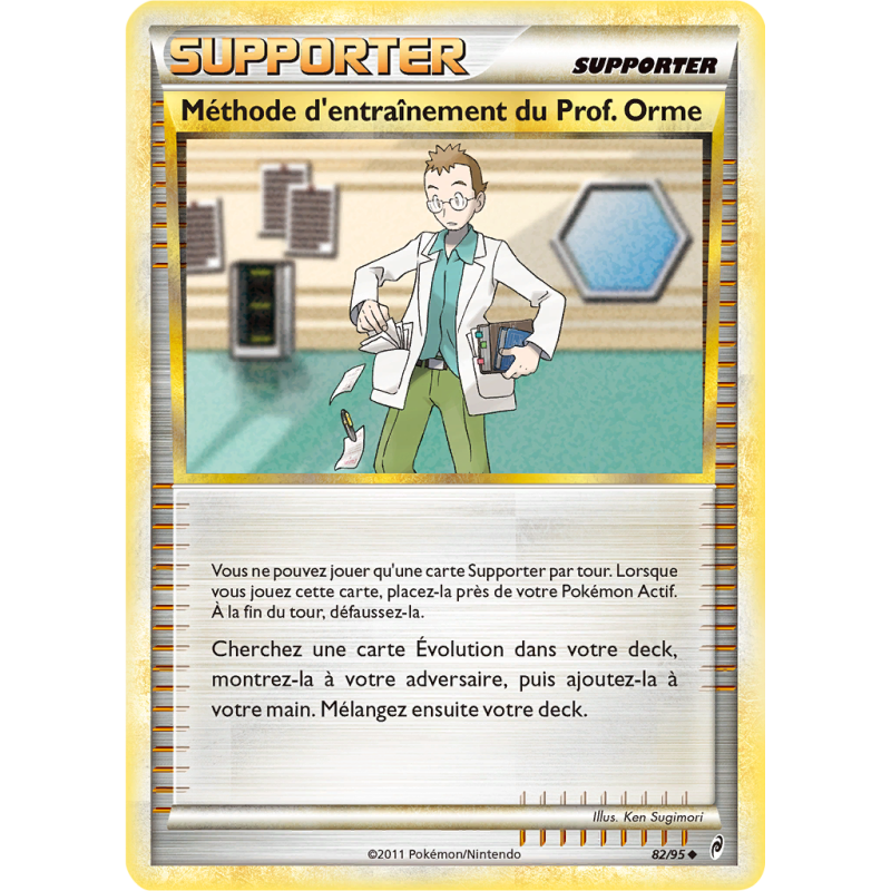 Carte Pokémon Méthode d'entraînement du Prof. Orme 82/95 Peu commune L'Appel des Légendes