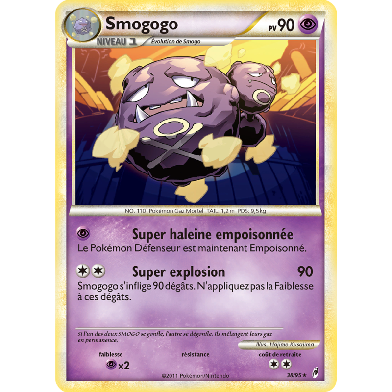 Carte Pokémon Smogogo 38/95 Rare L'Appel des Légendes