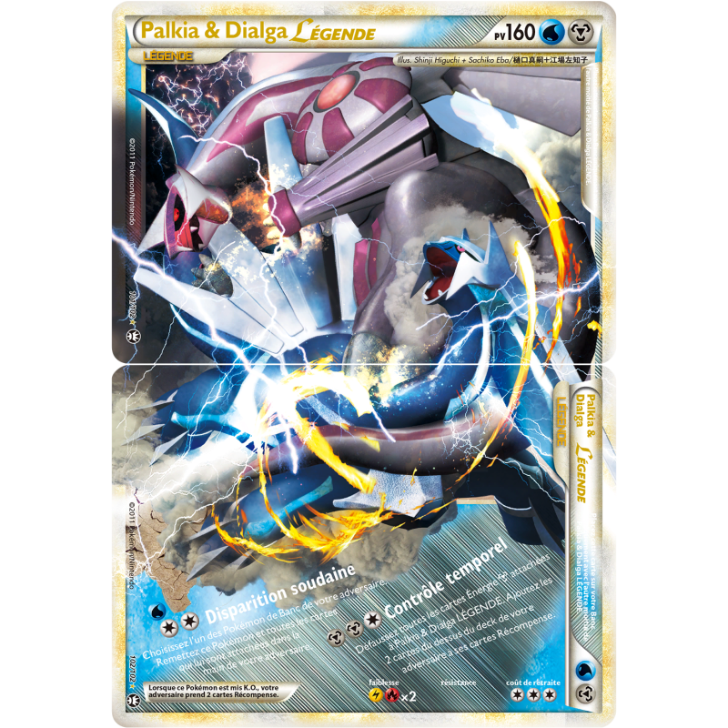 Carte Pokémon Palkia & Dialga LÉGENDE 101-102/102 LÉGENDE Triomphe