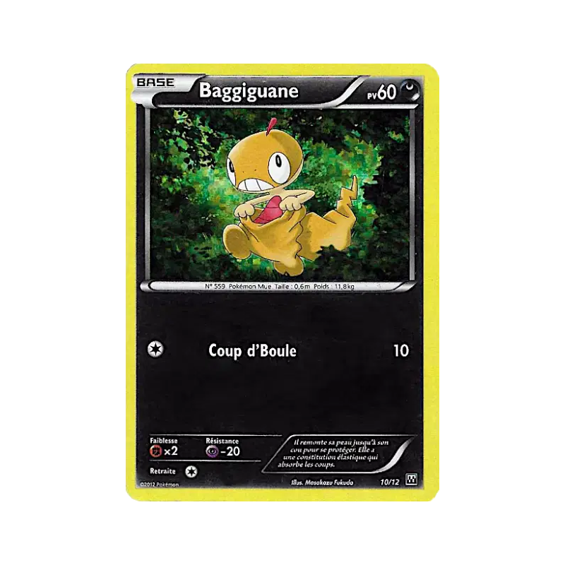 Carte Pokémon Baggiguane 10/12 Promo Collection McDonald's 2012
