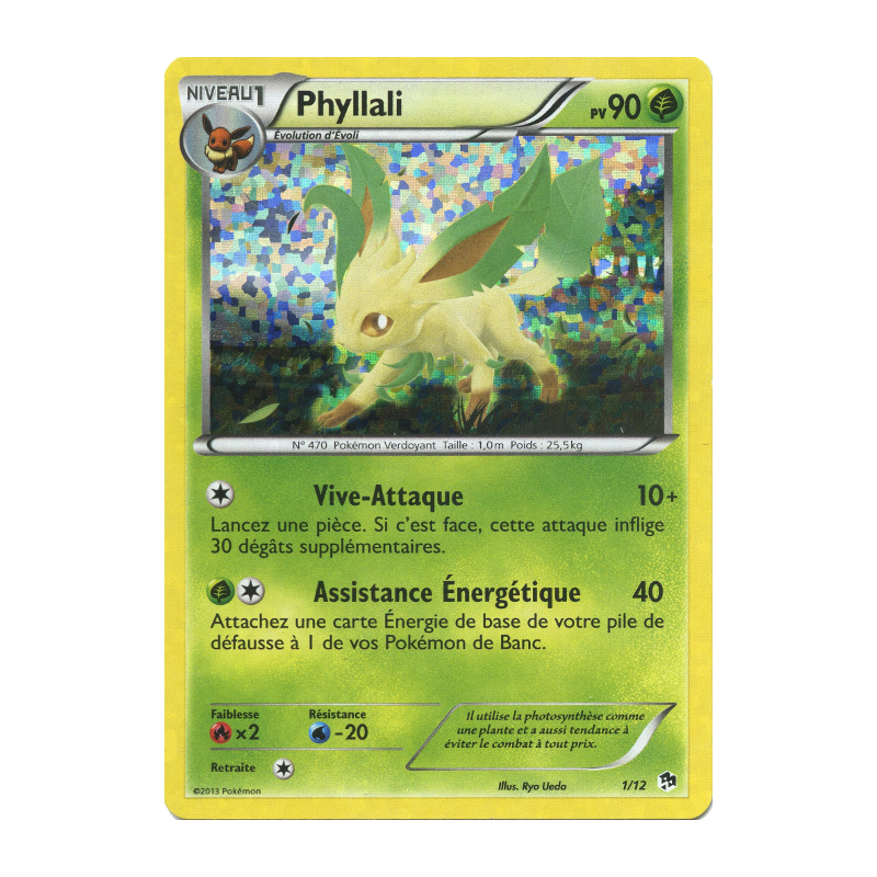 Carte Pokémon Phyllali 1/12 Promo Collection McDonald's 2013