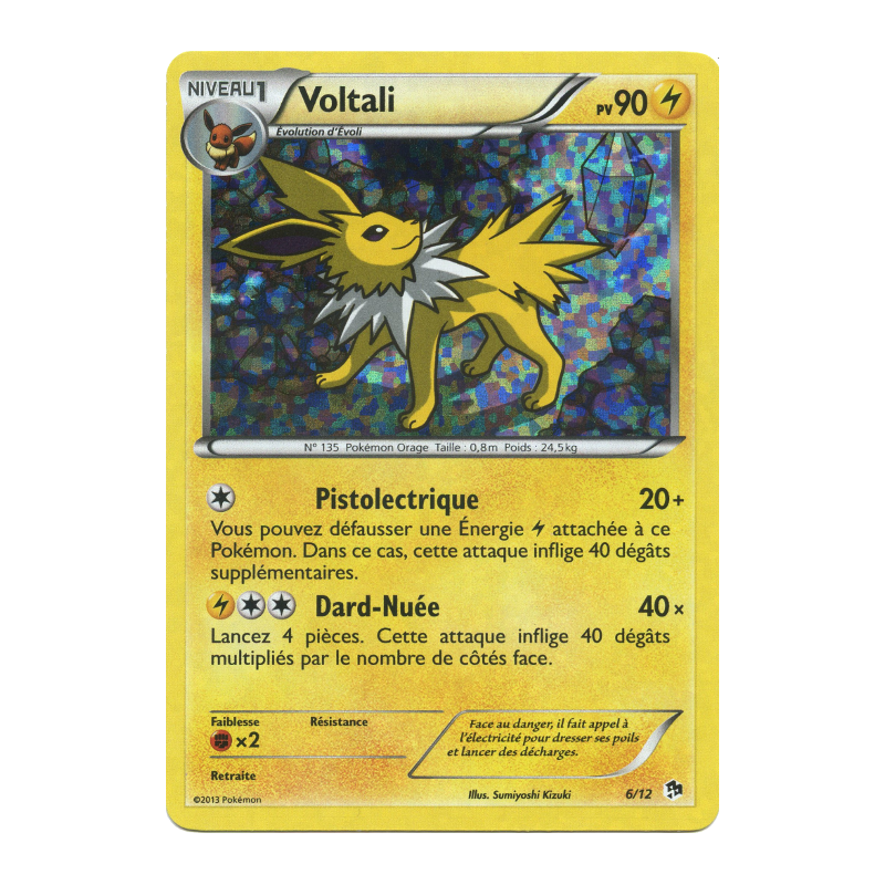 Carte Pokémon Voltali 6/12 Promo Collection McDonald's 2013