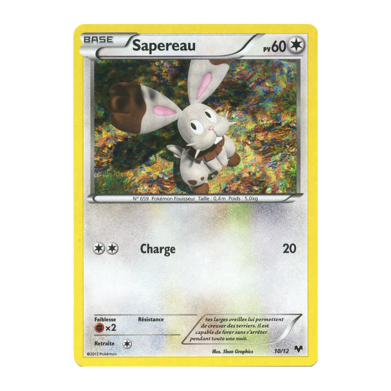 Carte Pokémon Sapereau 10/12 Promo Collection McDonald's 2014