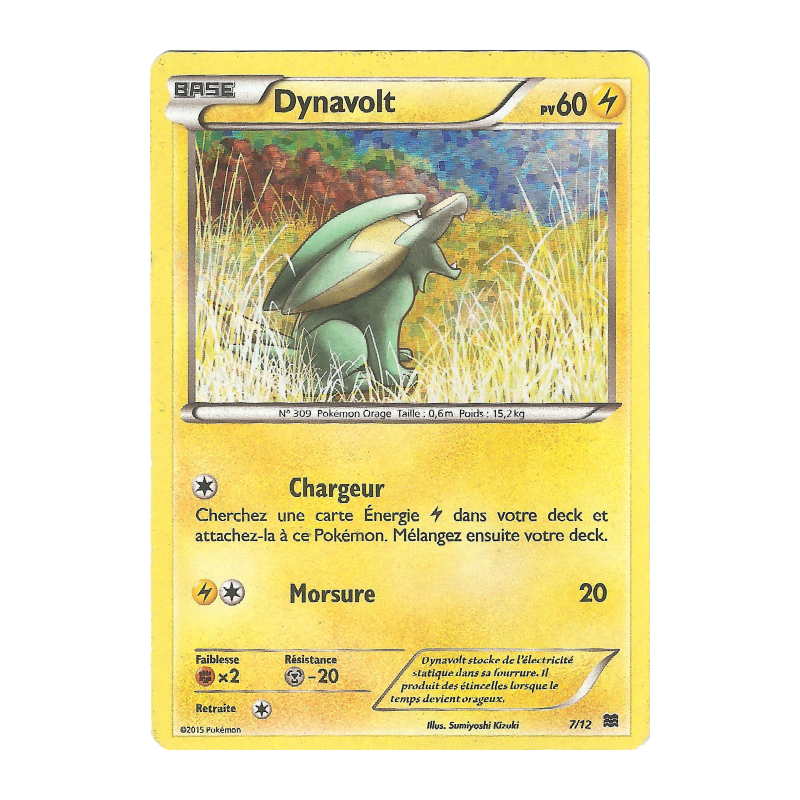 Carte Pokémon Dynavolt 7/12 Promo Collection McDonald's 2015