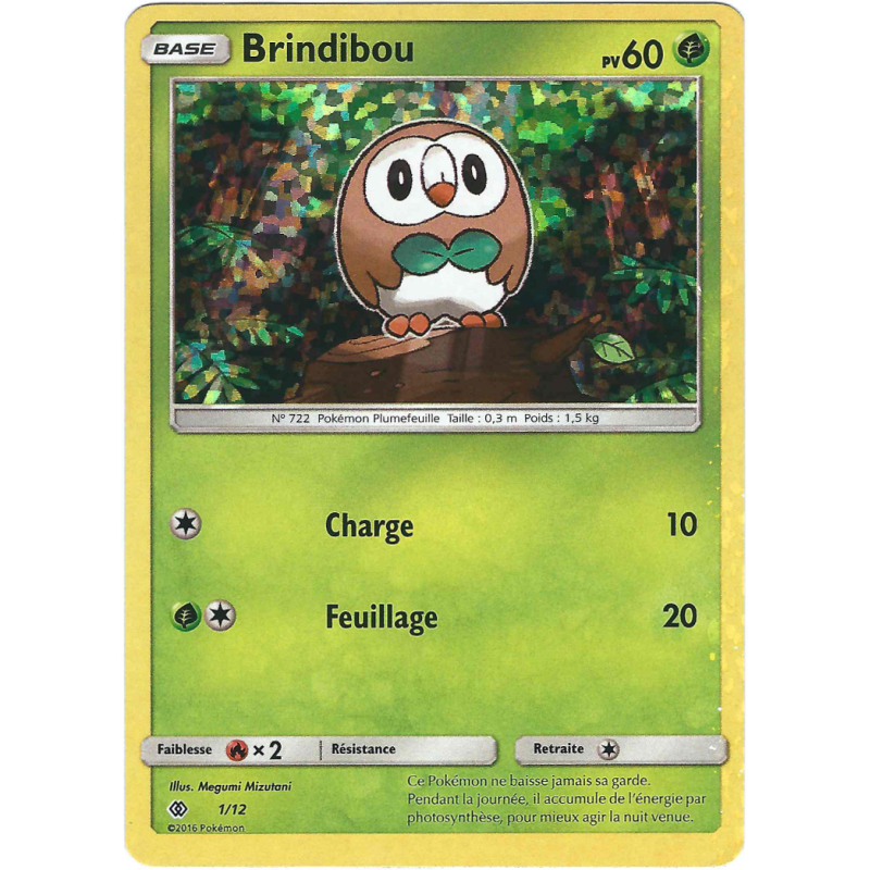 Carte Pokémon Brindibou 1/12 Promo Collection McDonald's 2017