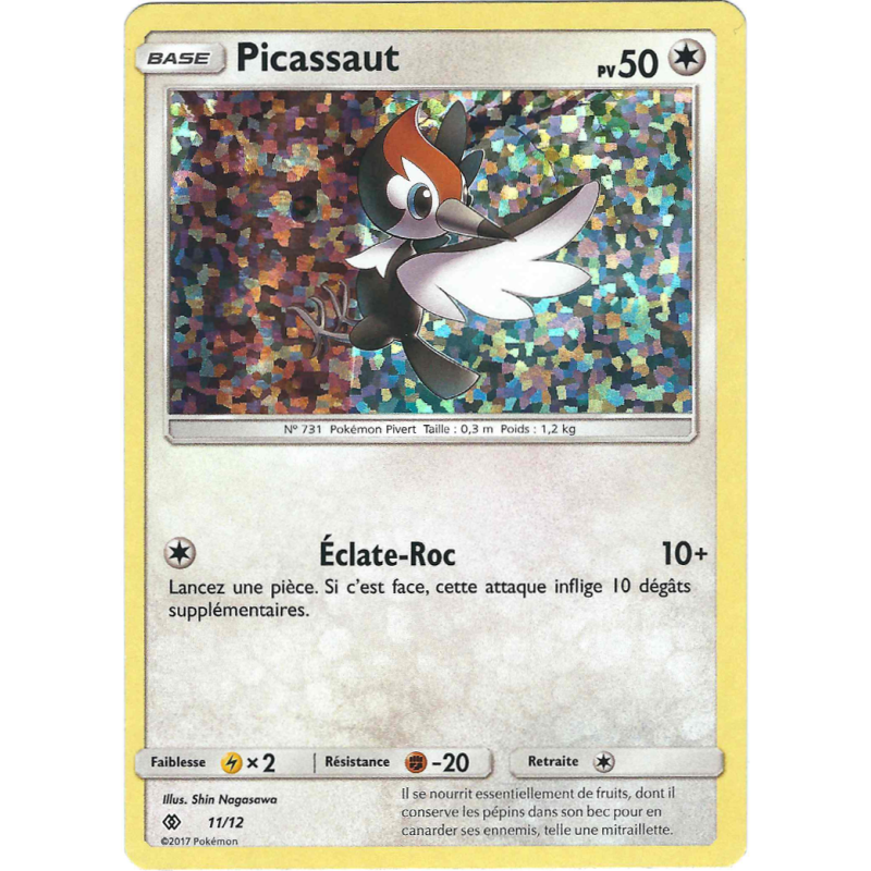 Carte Pokémon Picassaut 11/12 Promo Collection McDonald's 2017