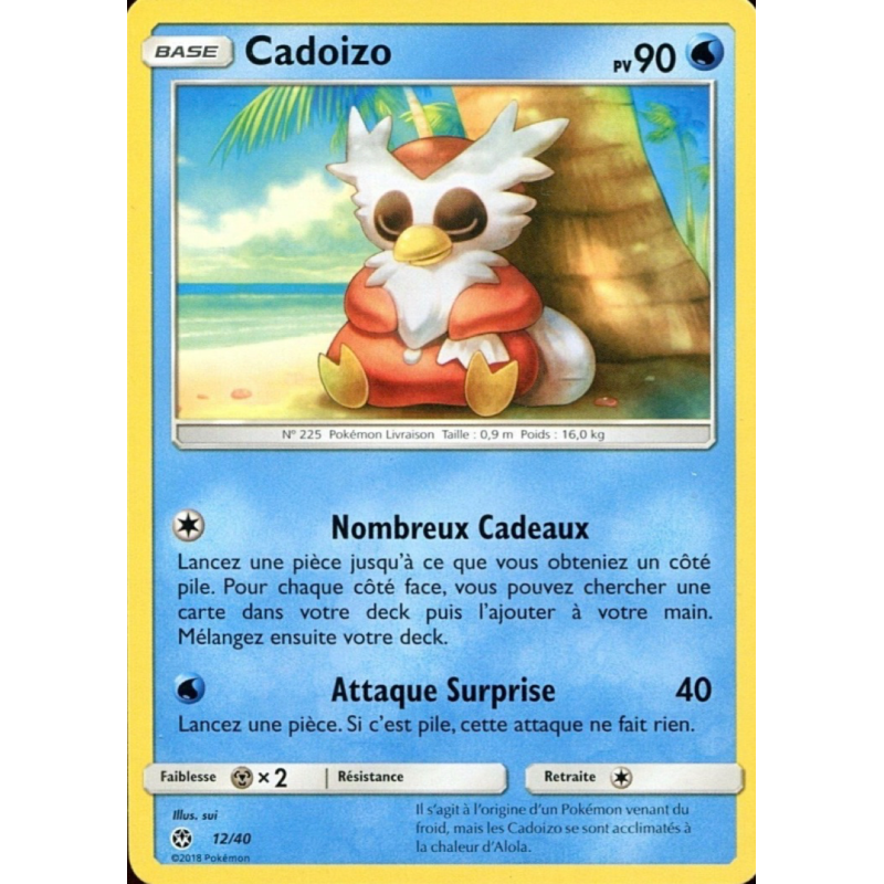 Carte Pokémon Cadoizo 12/40 Promo Collection McDonald's 2018 (France)
