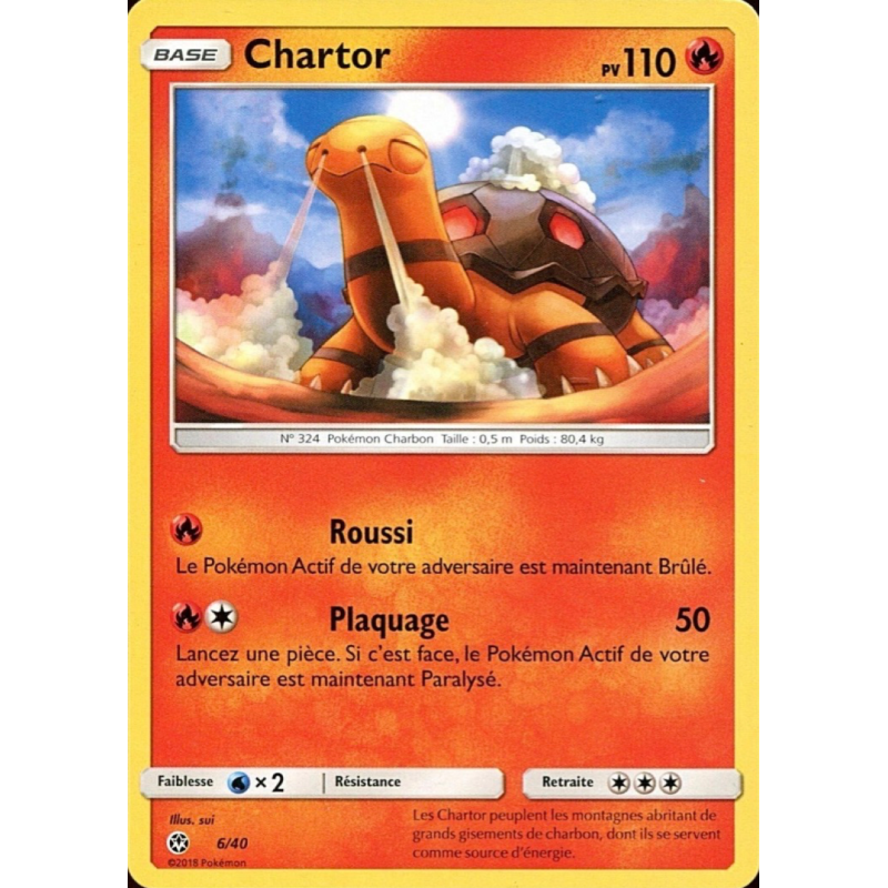 Carte Pokémon Chartor 6/40 Promo Collection McDonald's 2018 (France)
