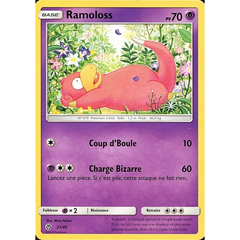 Carte Pokémon Ramoloss 21/40 Promo Collection McDonald's 2018 (France)