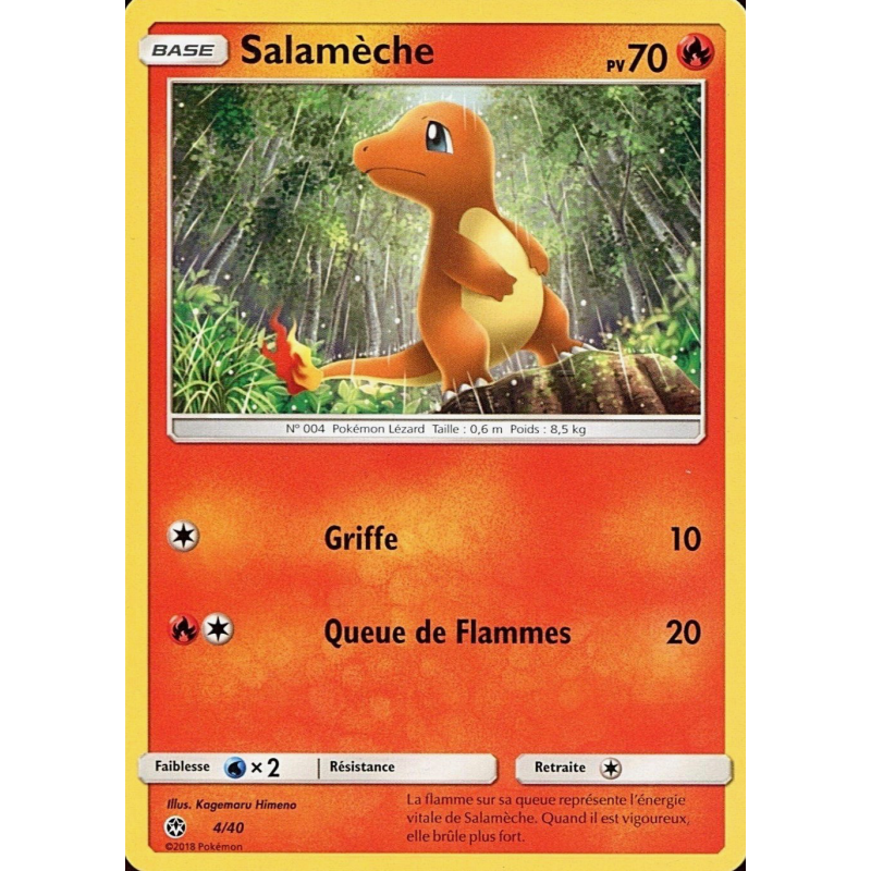 Carte Pokémon Salamèche 4/40 Promo Collection McDonald's 2018 (France)