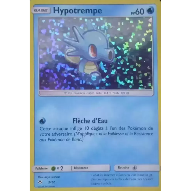 Carte Pokémon Hypotrempe 3/12 Promo Collection McDonald's 2018 (International)