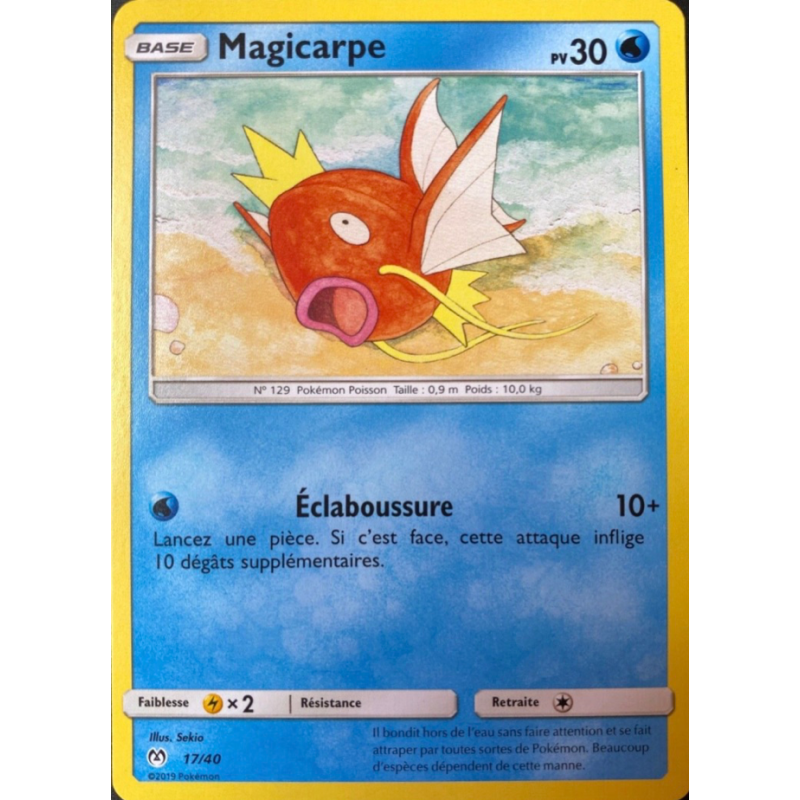 Carte Pokémon Magicarpe 17/40 Promo Collection McDonald's 2019 (France)