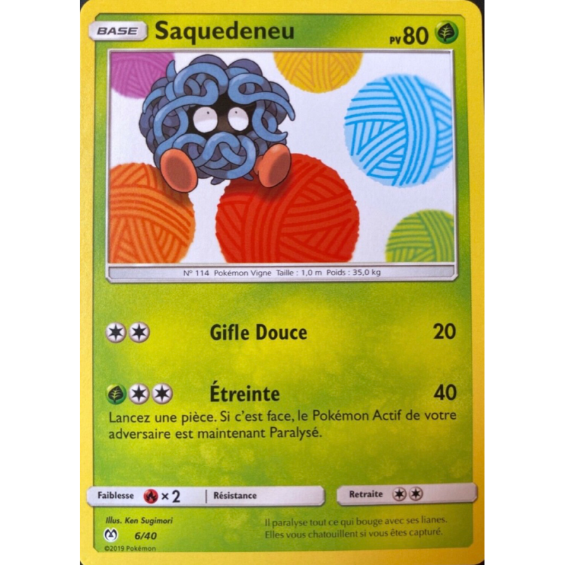 Carte Pokémon Saquedeneu 6/40 Promo Collection McDonald's 2019 (France)