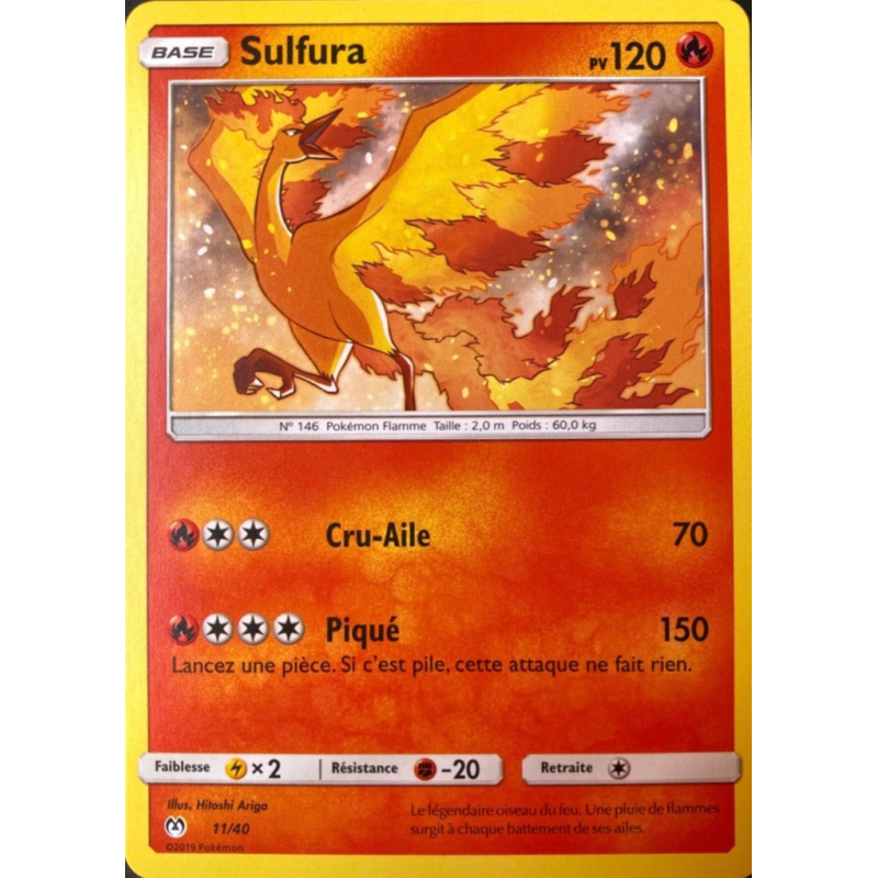 Carte Pokémon Sulfura 11/40 Promo Collection McDonald's 2019 (France)