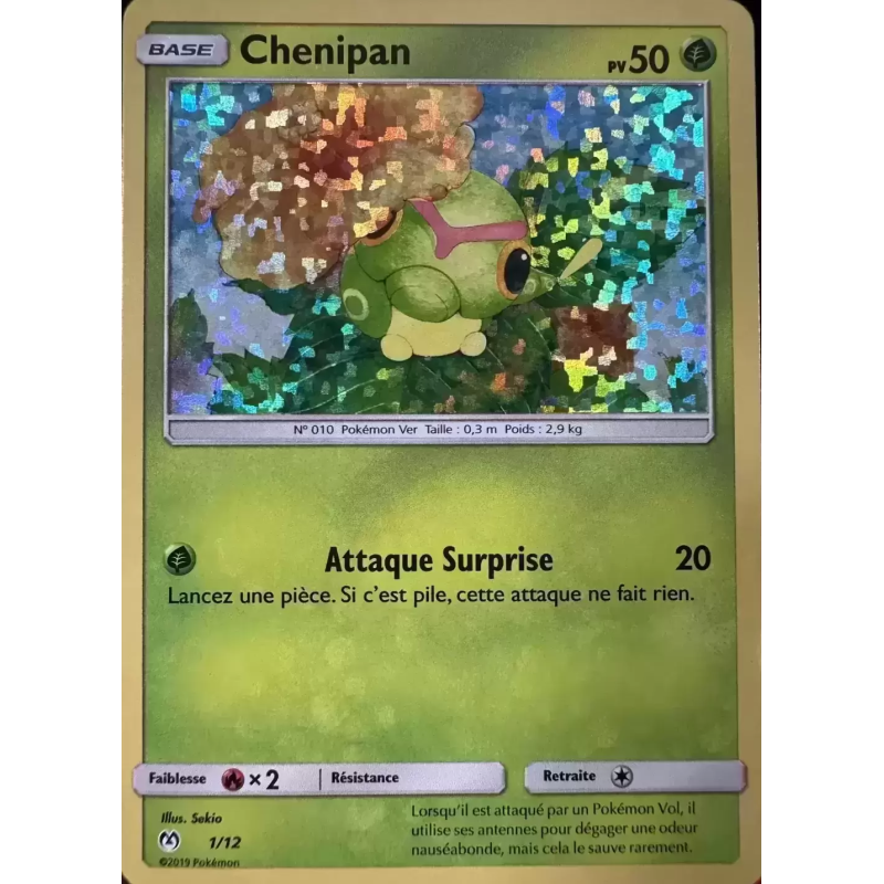 Carte Pokémon Chenipan 1/12 Promo Collection McDonald's 2019 (International)