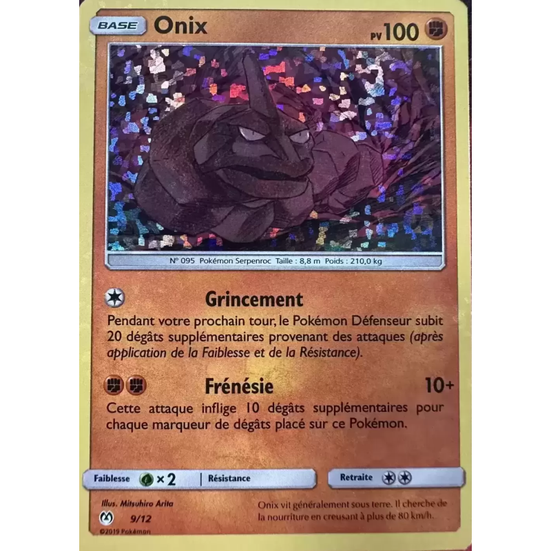 Carte Pokémon Onix 9/12 Promo Collection McDonald's 2019 (International)