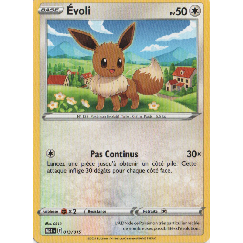 Carte Pokémon Évoli 013/015 Promo Collection McDonald's 2024