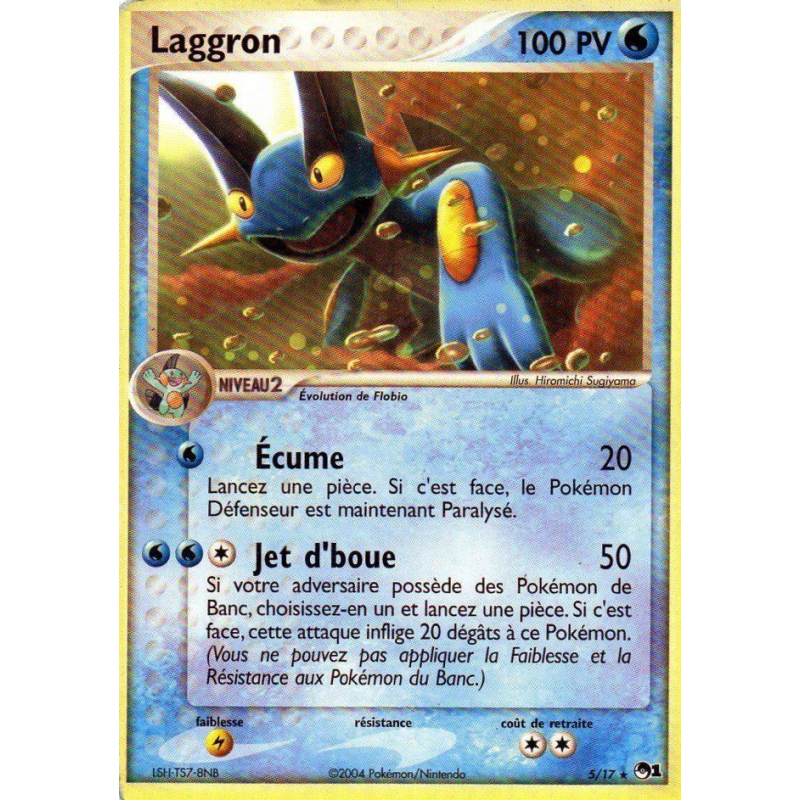 Carte Pokémon Laggron 5/17 Promo POP Série 1