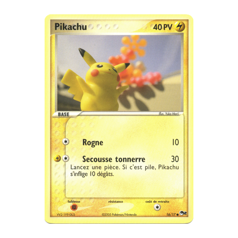 Carte Pokémon Pikachu 16/17 Promo POP Série 2