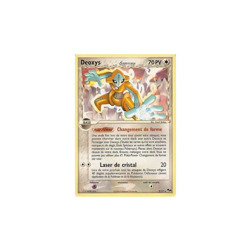 Carte Pokémon Deoxys δ 2/17 Promo POP Série 4