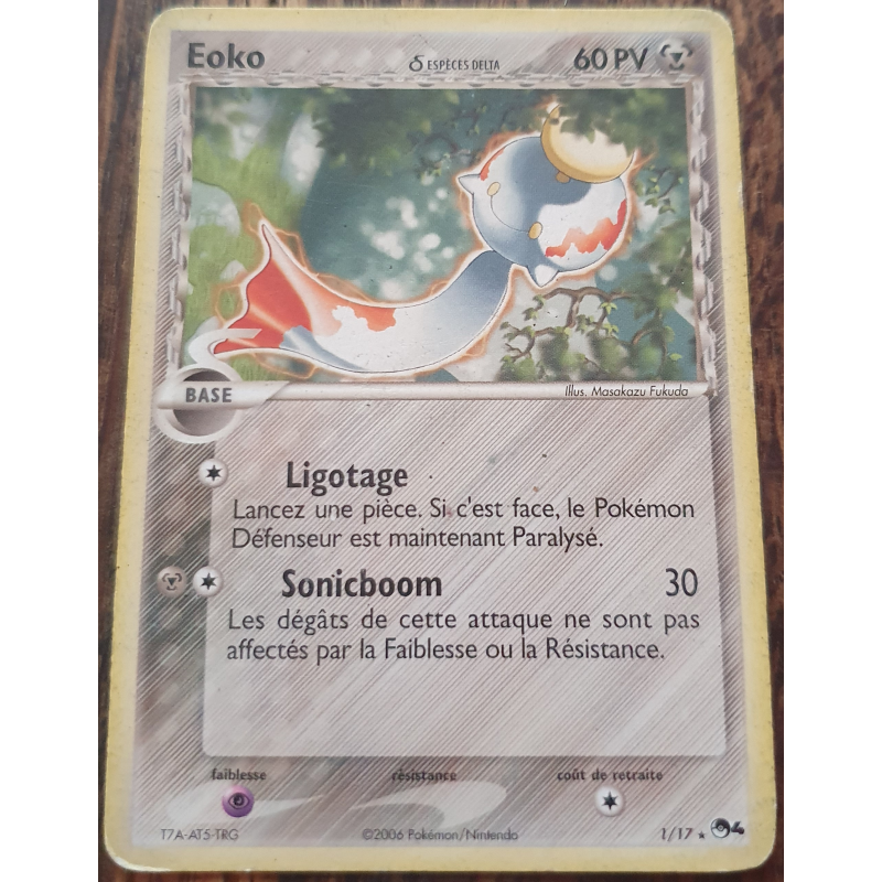 Carte Pokémon Eoko δ 1/17 Promo POP Série 4