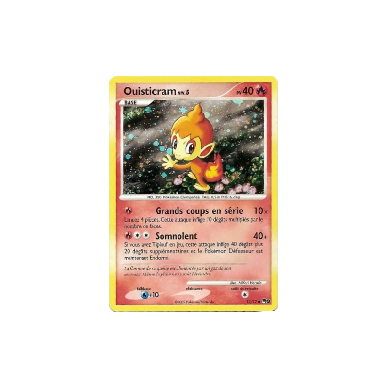 Carte Pokémon Ouisticram 13/17 Promo POP Série 9