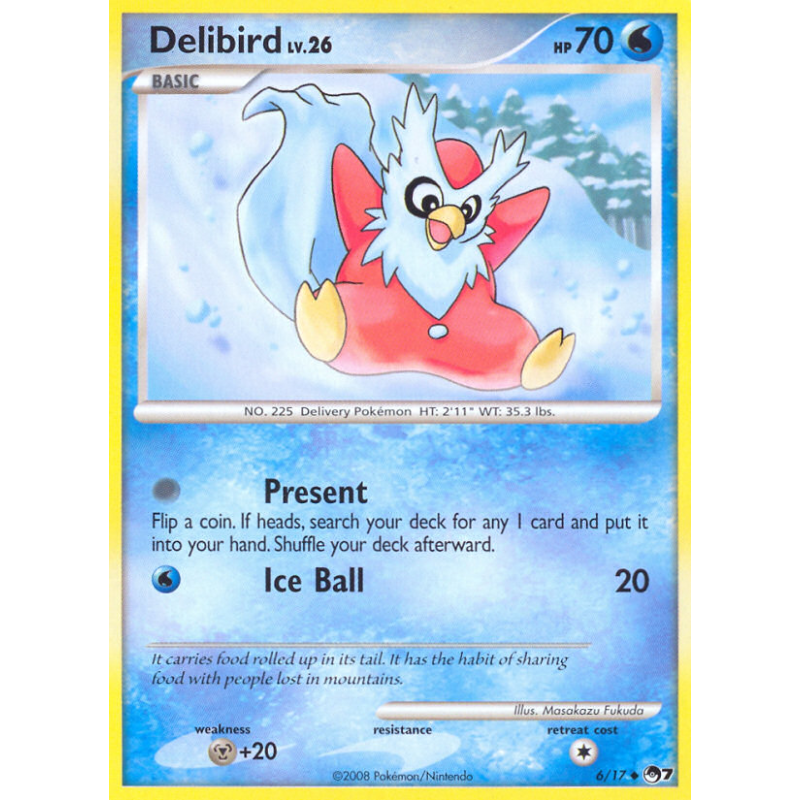 Carte Pokémon Delibird 6/17 Promo POP Series 7