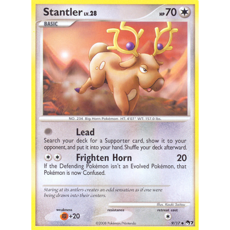 Carte Pokémon Stantler 9/17 Promo POP Series 7