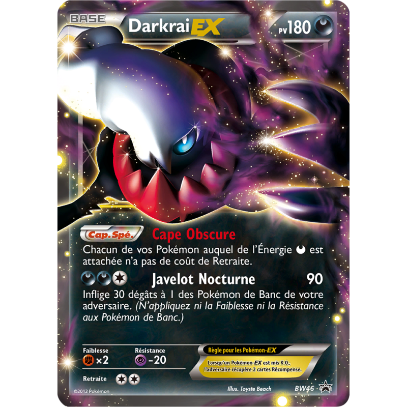 Carte Pokémon Darkrai-EX BW46 Promo BW