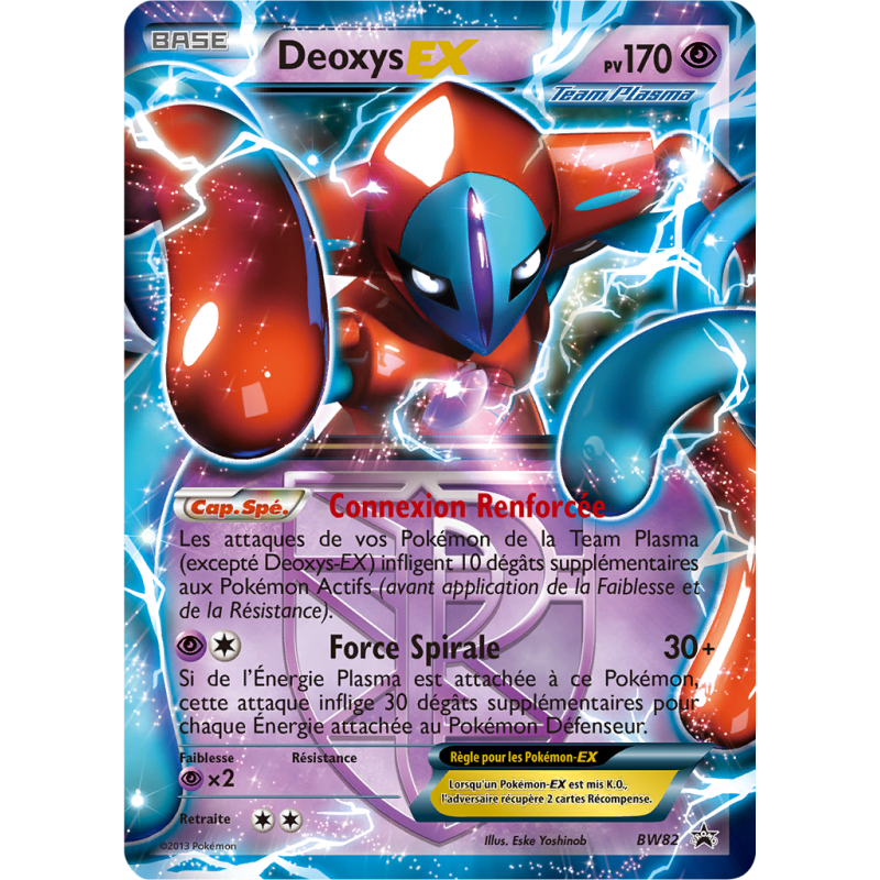 Carte Pokémon Deoxys-EX BW82 Promo BW