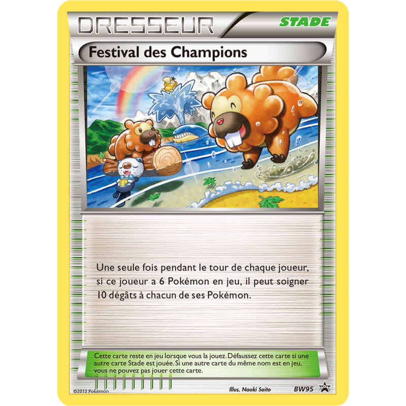 Carte Pokémon Festival des Champions BW95 Promo BW