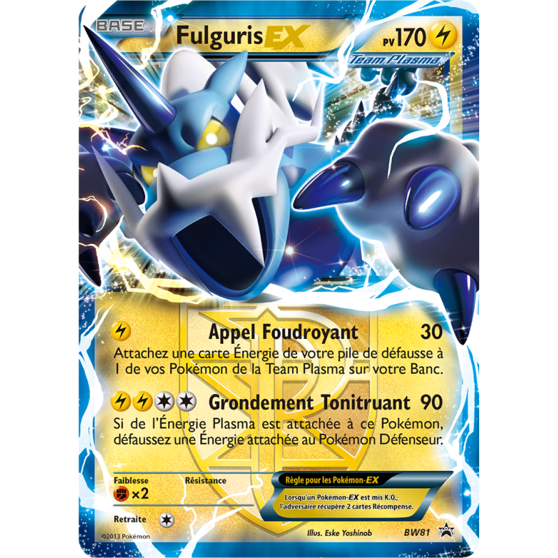Carte Pokémon Fulguris-EX BW81 Promo BW