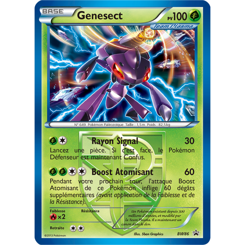 Carte Pokémon Genesect BW86 Promo BW