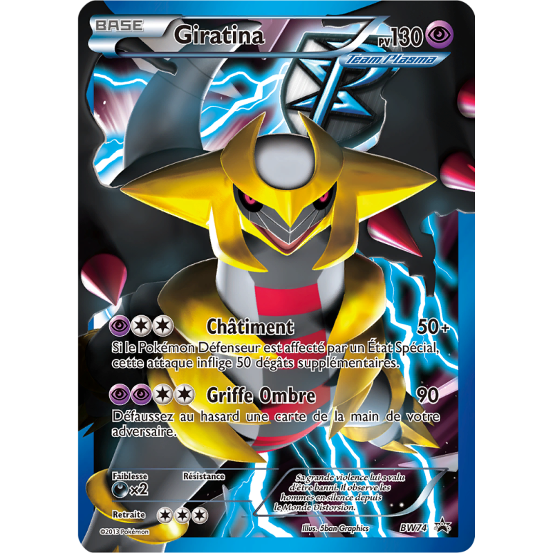Carte Pokémon Giratina BW74 Promo BW