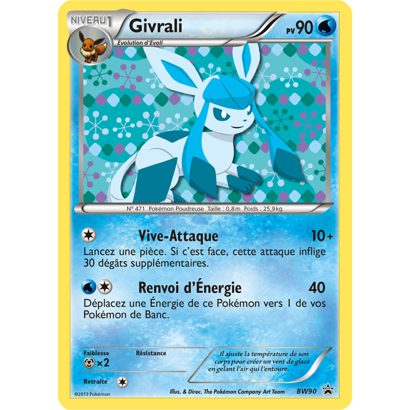 Carte Pokémon Givrali BW90 Promo BW