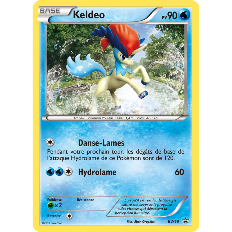 Carte Pokémon Keldeo BW60 Promo BW