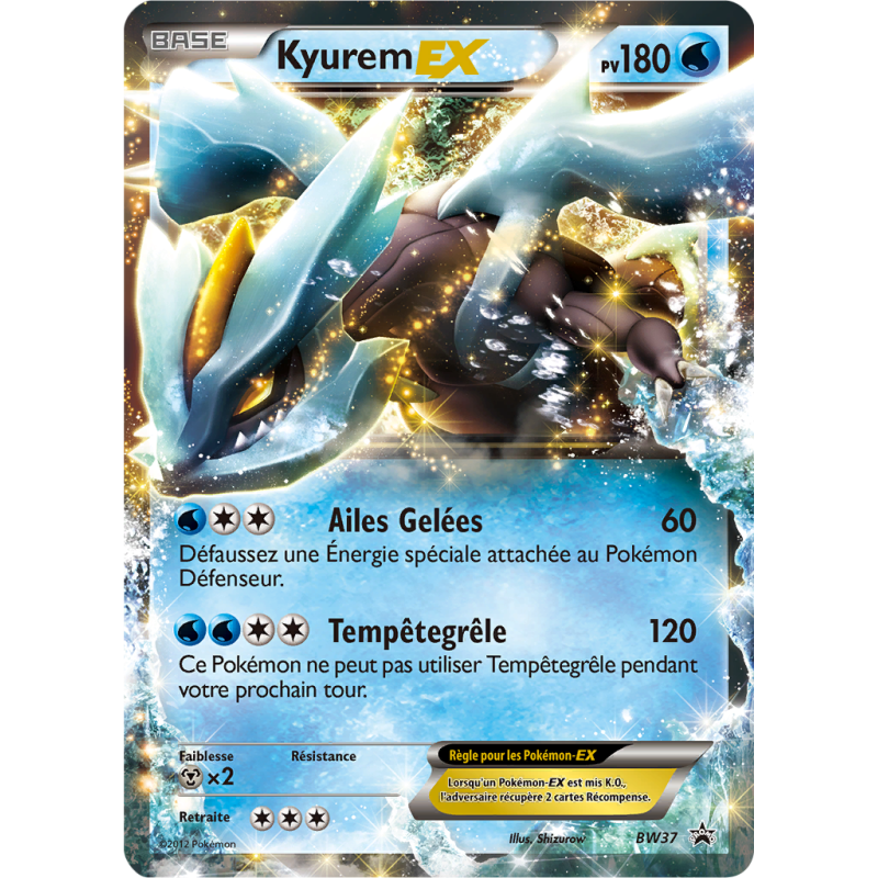 Carte Pokémon Kyurem-EX BW37 Promo BW